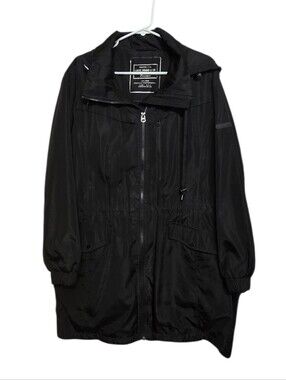 Lucky Brand Hooded Zip Jacket Premium Performance Sz XXL Black